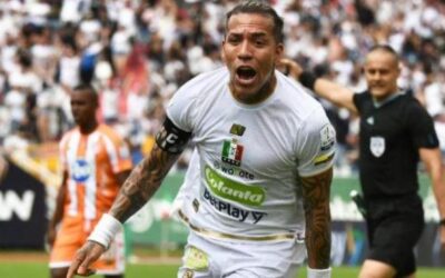 Dayro Moreno empata el récord de máximo goleador del Fútbol Profesional Colombiano (FPC) establecido por Galván Rey.